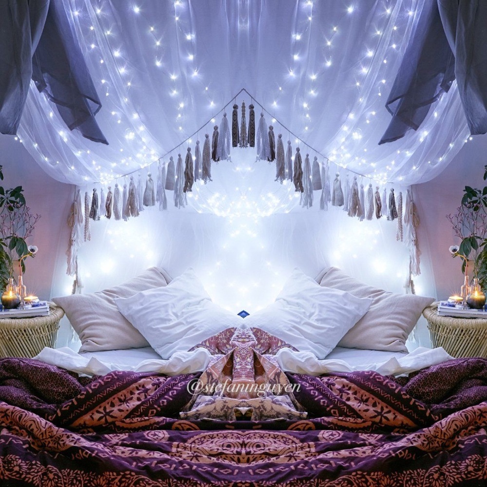 ✨ 15ft Silver Galaxy String Lights